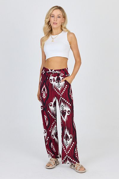 gothamvibes Women's Burgundy Trousers