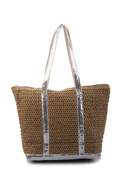 Bambi Women's Shoulder Bag - Silver Tone Camel Design