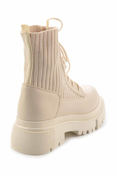 Bambi Krem Kadın Bot & Bootie K02578000509