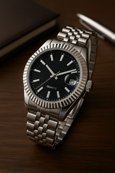 S.POLO New Season Silver Color Steel Cord Men's Wristwatch with Bracelet Gift Fathers' Day Gift