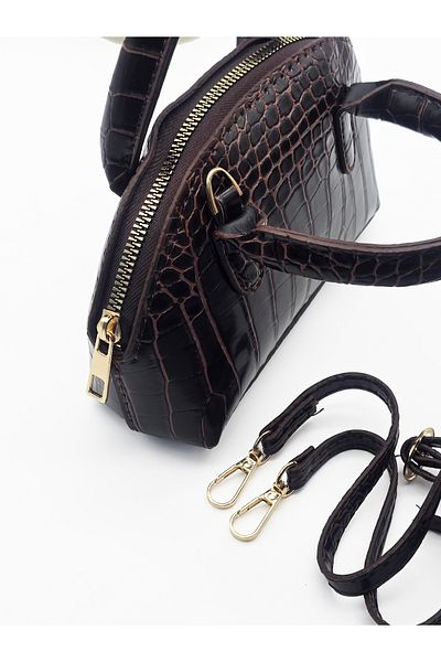 Reddington Women's Crocodile Cross Strap Mini Hand and Shoulder Bag