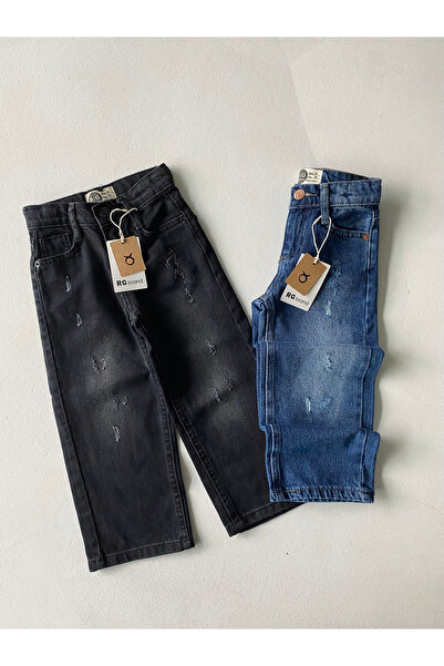rg kidsstore Çocuk Bol Paça Kot Pantolon