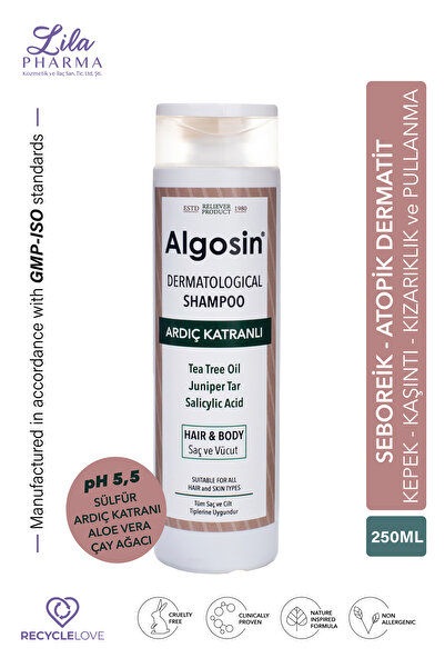 Algosin Dermotolojik Ardıç Katranlı Bitkisel Çay Ağacı Saç Ve Vücut Şampuanı 250 Ml
