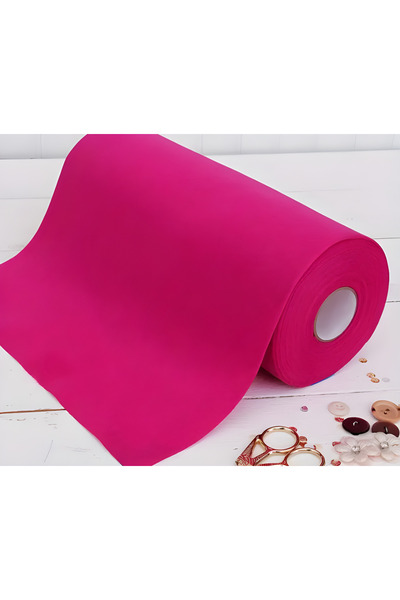 Self Power Λεπτό ύφασμα τσόχας σε ρολό 10 μέτρα φούξια τσόχα (ΠΛΑΤΟΣ 1 ΜΕΤΡΟ ...