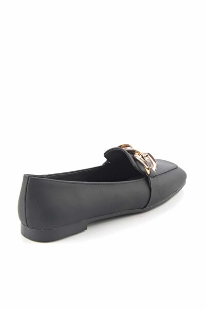 Bambi Siyah Kadın Loafer Ayakkabı K01641165901