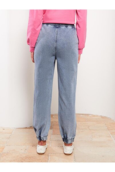 LC Waikiki Beli Lastikli Mom Fit Kadın Jean Pantolon (W2)