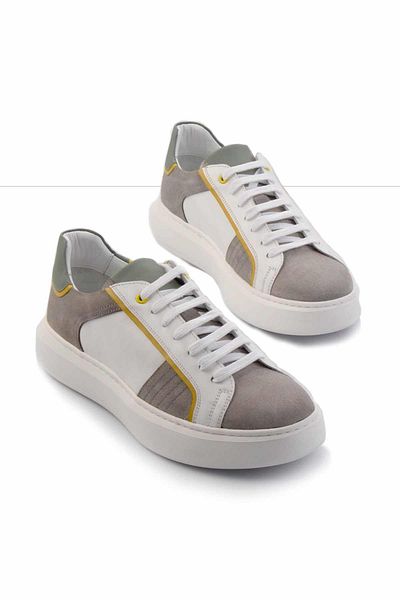 Bambi Ανδρικά αθλητικά παπούτσια Quarzo Suede από γνήσιο δέρμα E 01901254702