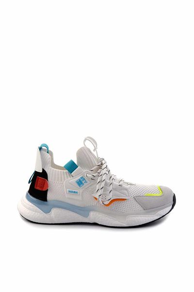 Bambi Γνήσιο Δερμάτινο Λευκό Ανδρικό Sneaker - E01441000222