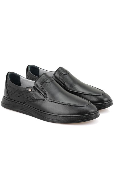 Desa Ανδρικά δερμάτινα casual παπούτσια Robin Black