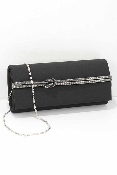 Bambi Matte Black Women's Evening Dress Bag C06113135238