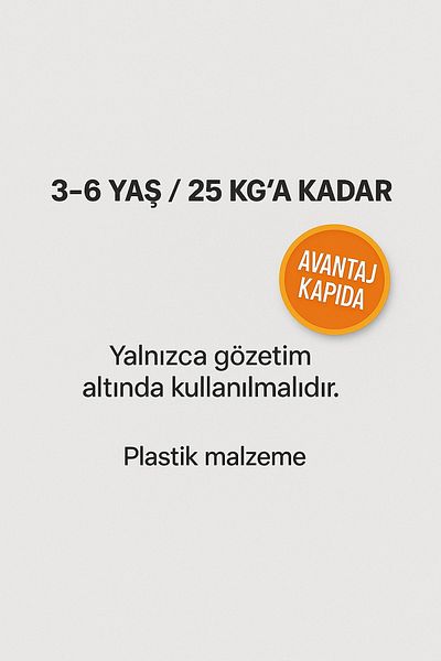 Avantaj Kapıda Children's Inflatable Swimming Ring 3-6 Years Old 25 kg Safe Sea Pool Inflatable with Seat