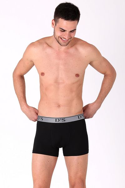 D'S Damat Ds Damat Soft Cotton 2 τεμαχίων Boxer ΜΑΥΡΟ