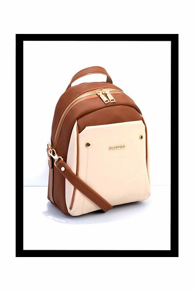 Bambi Γυναικείο σακίδιο πλάτης Beige Tan C06636294109