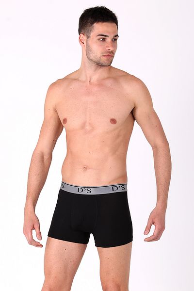 D'S Damat Ds Damat Soft Cotton 2 τεμαχίων Boxer ΜΑΥΡΟ