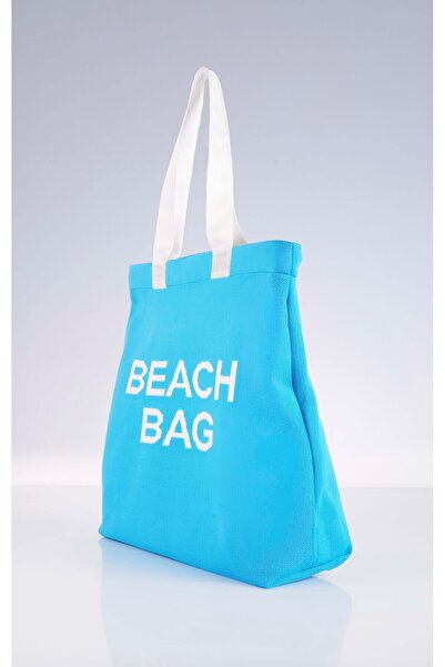 Sebir Moda Пляжна сумка з написом Трикотажна пляжна сумка