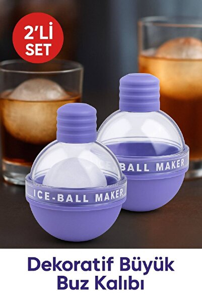 MEDUSHOP 2'li DEV BUZ TOPU Kalıbı – İçeceklerinizi Uzun Süre Soğuk Tutan Buz ...
