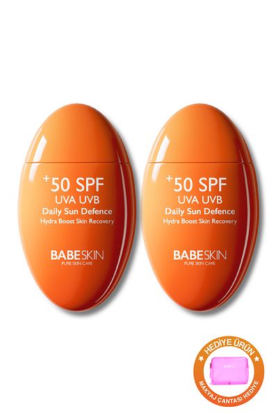 Babeskin High Protection and Moisturizing Sun Cream - Sensitive Skin 50spf Uva/uvb Vegan Set of 2
