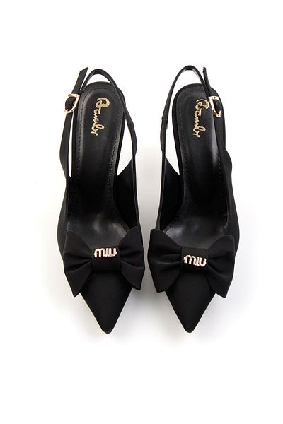 Bambi Pantofi cu toc clasici de damă negri K01231431204