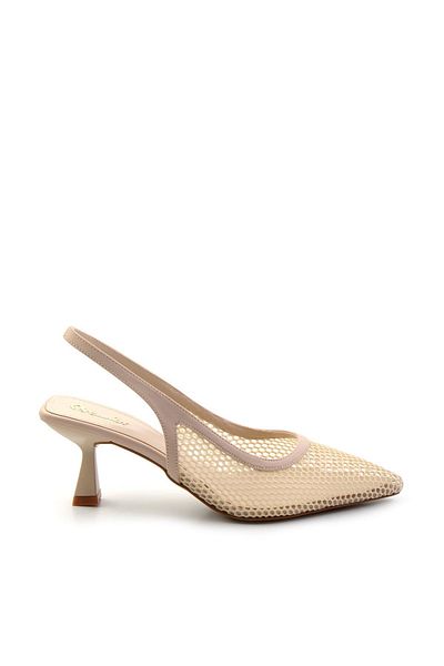 Bambi Pantofi clasici cu toc de damă bej K01231481522