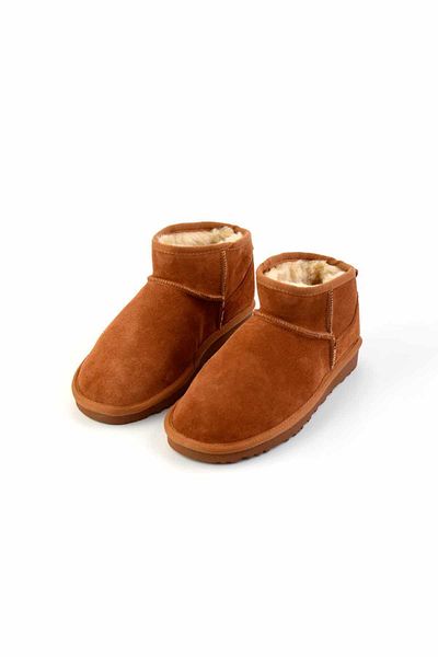 Bambi Tan Suede Γνήσιο δέρμα Γυναικείες Μπότες & Μποτάκια K02422008002