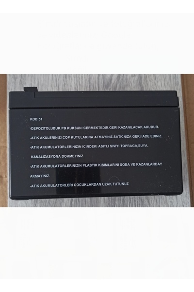 ORBUS Pilsan Akülü Ranger ve Panther Için Kablo Ve Termik 12 Volt Akü 7 Amper / 7 Ah -batarya