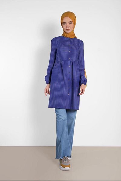 Alvina Striped Tunic with Number 4440