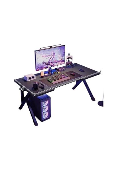 Luxury Home Gaming Desk K Shape, 120cm Comfortable Desktop, Multi-Use for Gaming and Learning, EI-105