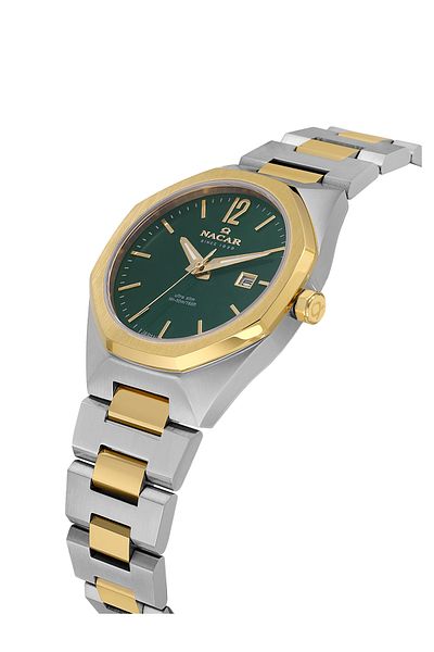 Nacar Sapphire Glass Sport Silver - Gold Women's Watch Nc08-39430494-Cnm