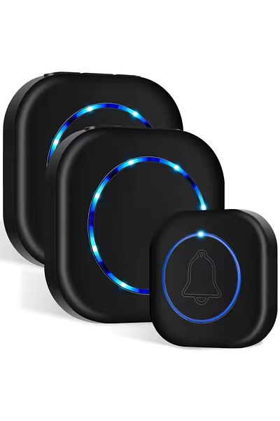 Nextia Sonerie Wireless B10bk-2, Cu Baterie Emitator, 100 Db, 38 Melodii, 300 M Ip55. Negru