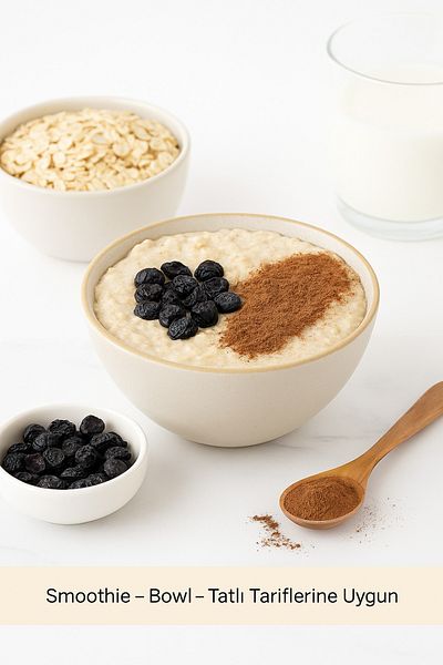 sultanbahçe Dried Blueberry Fit Breakfast Set |   Oat - Natural Raw Cocoa - Without Fiber Additives