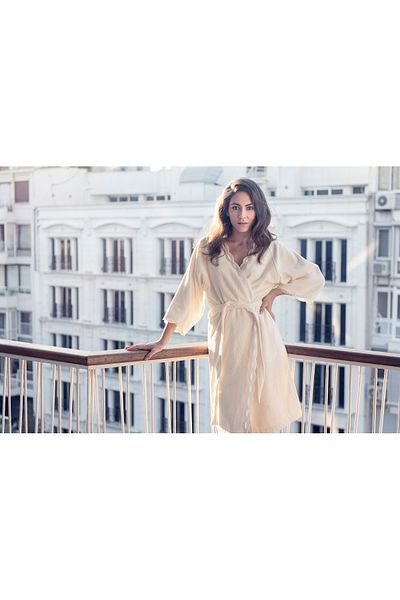Gül Güler Lace Bathrobe Smyrna