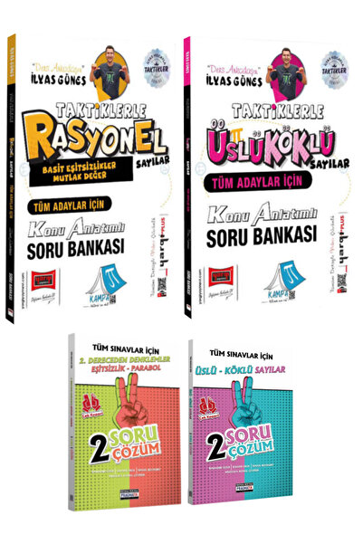 Yargı Yayınları İlyas Güneş | Taktiklerle Rasyonel Sayılar+Üslü Köklü Sayılar...