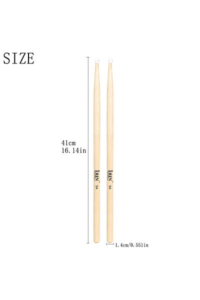Choice 5a Irin 1 Pairs 5a/7a Premium Maple Drumsticks Mallets Ideal For All Ages Durable Practice Drum Stic