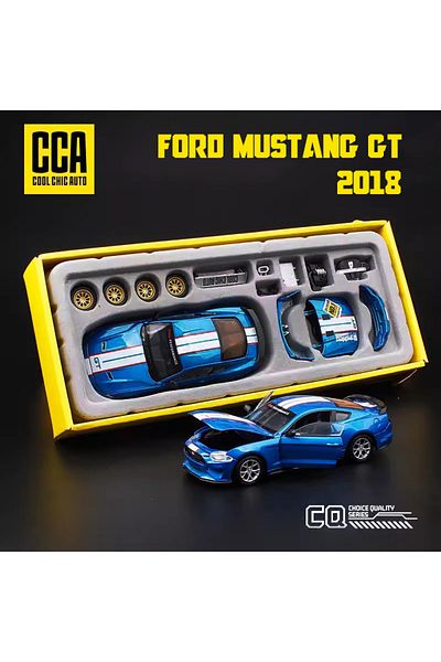Choice 2018 Ford Mustang GT CCA 1:42 2018 Ford Mustang GT نموذج سيارة لعبة سبائكية سباق سلسلة تجميع سبائك