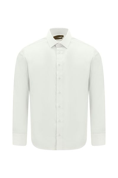 Kiğılı Long Sleeve Slim Fit Slim Fit Classic Non Iron Satin Cotton Shirt