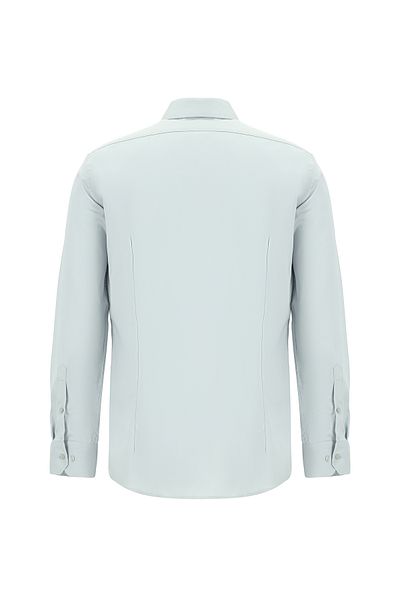 Abdullah Kiğılı Long Sleeve Slim Fit Slim Fit Classic Non Iron Satin Cotton Shirt