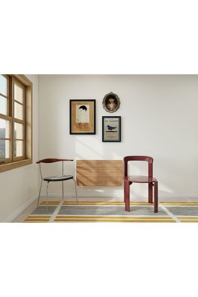 Masif Market Patara Katlanır Masa Marbella Kiraz Beyaz