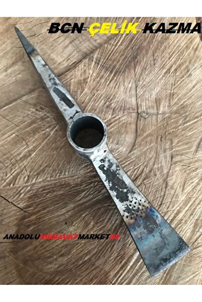 Aki Bcn Dövme Çelik Kazma Madenci Kazması Mini Kazma Çift Agız Sivri Düz 30cm