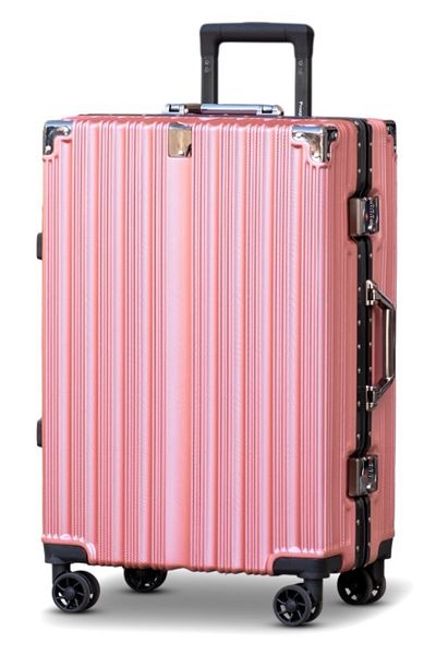 ZAAPPY Aluminum Frame Luggage, silent spinner wheels, zipperless hard shell, 24 inch [20-25KG]