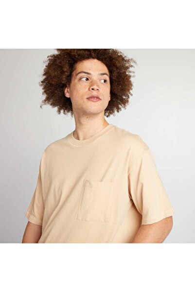 KIABI Plain loose-fit T-shirt BEIGE