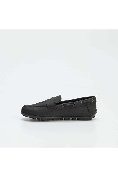 KIABI Plain deck shoes BLACK