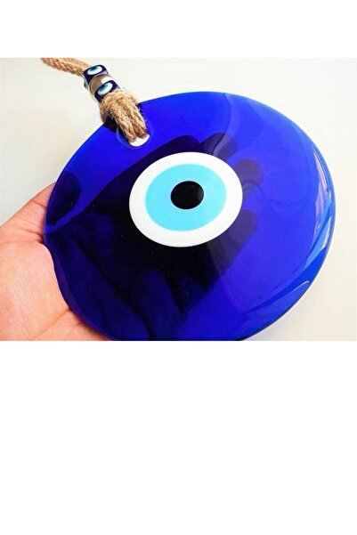 312 KONSEPT 12 Cm Decorativ din Sticlă Evil Eye - Ornament de Perete Breloc P...