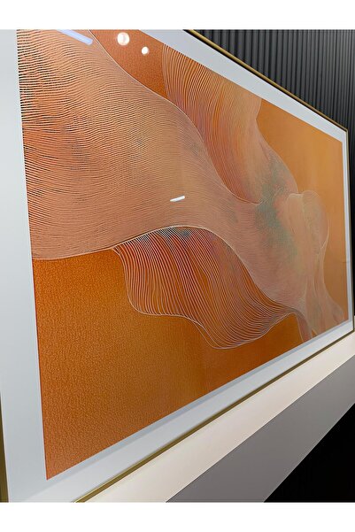 Tablomtr Dijital Baskılı Metal Çerçeveli Gercek Camlı Tekli Büyük Tablo - Amber Rüzgarı