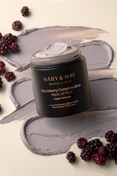 Mary & May Mary&May Blackberry Complex Glow Washoff Pack 125 g - Mască de față pentru strălucire și fermitate