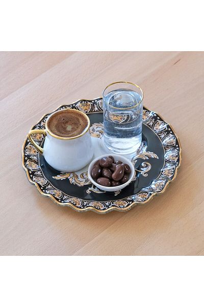 Glore Ragusa Gold Gilded Glass Pleasure Coffee Set