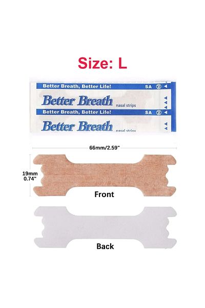 Choice 50pcs L 10/20/50pcs Breath Nasal Strips Right Aid Stop Snoring Nose Stickers Good Sleeping Patch Eas