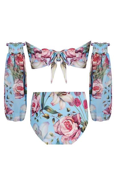 Nur Karaata Marigold Blu Bikini Set