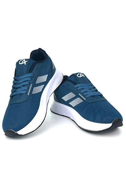 KAJILA Men's Indigo Lace-Up Breathable Flexible Lightweight Casual Sneaker Sports Shoes