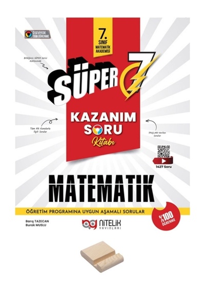 Nitelik Yayınları 7. Sınıf Süper Kazanım Matematik Soru Bankası