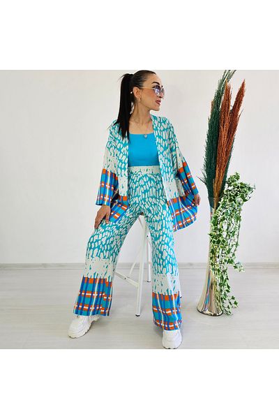 Altı Üstü Butik Set kimono din viscoză cu model de piatră